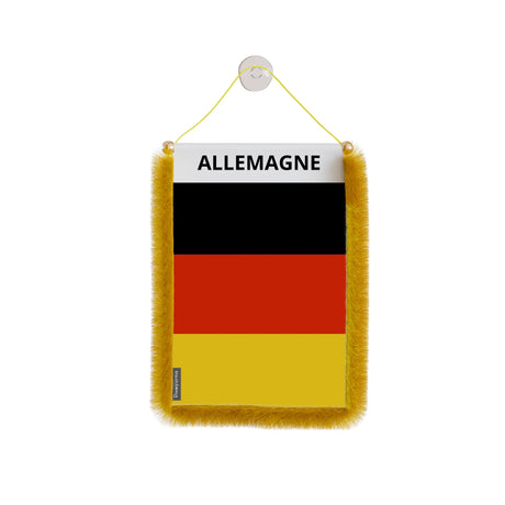Fanion voiture allemagne en polyester à suspendre élégant