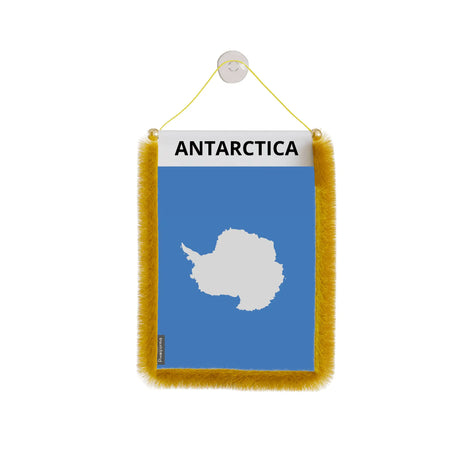 Fanion voiture antarctique en polyester à suspendre