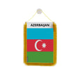 Fanion voiture azerbaïdjan en polyester à suspendre