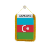 Fanion voiture azerbaïdjan en polyester à suspendre