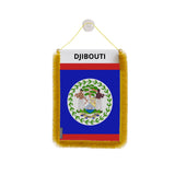 Fanion voiture belize en polyester à suspendre élégant