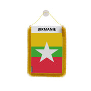 Fanion voiture birmanie en polyester à suspendre élégant