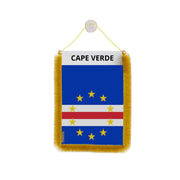 Fanion voiture cap-vert polyester à suspendre élégant