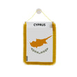 Fanion voiture chypre en polyester à suspendre élégant