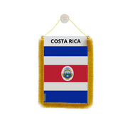 Fanion voiture costa rica en polyester à suspendre élégant