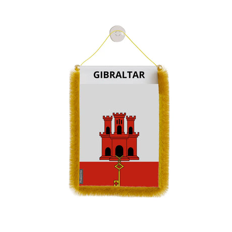 Fanion voiture drapeau gibraltar - pixelforma