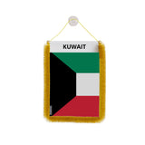 Fanion voiture drapeau koweït en polyester à suspendre