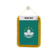 Fanion voiture drapeau macao en polyester à suspendre