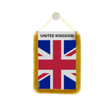 Fanion voiture drapeau royaume-uni polyester à suspendre