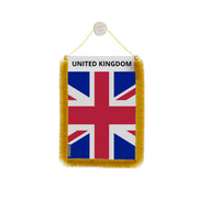 Fanion voiture drapeau royaume-uni polyester à suspendre
