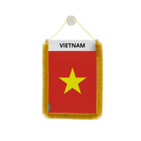Fanion voiture drapeau viêt nam en polyester à suspendre