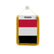 Fanion voiture drapeau yémen polyester à suspendre