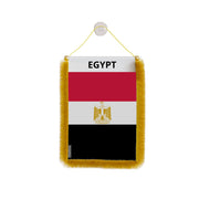 Fanion voiture égypte en polyester à suspendre élégant