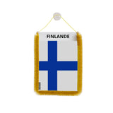 Fanion voiture finlande en polyester à suspendre élégant