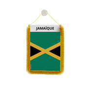Fanion voiture jamaïque en polyester à suspendre élégant