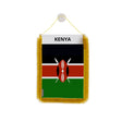 Fanion voiture kenya en polyester à suspendre élégant