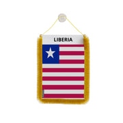 Fanion voiture liberia en polyester à suspendre élégant