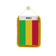 Fanion voiture mali en polyester à suspendre élégant