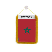 Fanion voiture maroc en polyester à suspendre élégant