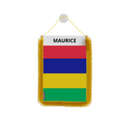 Fanion voiture maurice en polyester à suspendre élégant