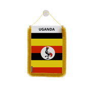 Fanion voiture ouganda en polyester à suspendre élégant