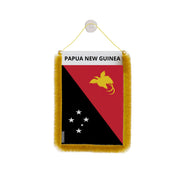 Fanion voiture papouasie-nouvelle-guinée polyester résistant