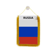Fanion voiture russie en polyester à suspendre élégant