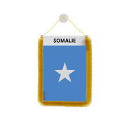 Fanion voiture somalie en polyester à suspendre élégant