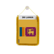 Fanion voiture sri lanka en polyester à suspendre élégant
