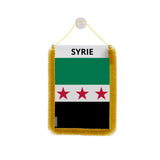Fanion voiture syrie en polyester à suspendre élégant