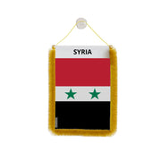 Fanion voiture syrie en polyester à suspendre élégant