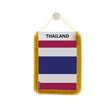Fanion voiture thaïlande en polyester à suspendre élégant