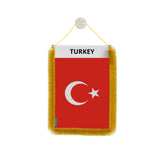 Fanion voiture turquie en polyester à suspendre élégant