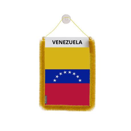 Fanion voiture venezuela en polyester à suspendre élégant