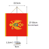Fanion Table Drapeau Monténégro en Polyester