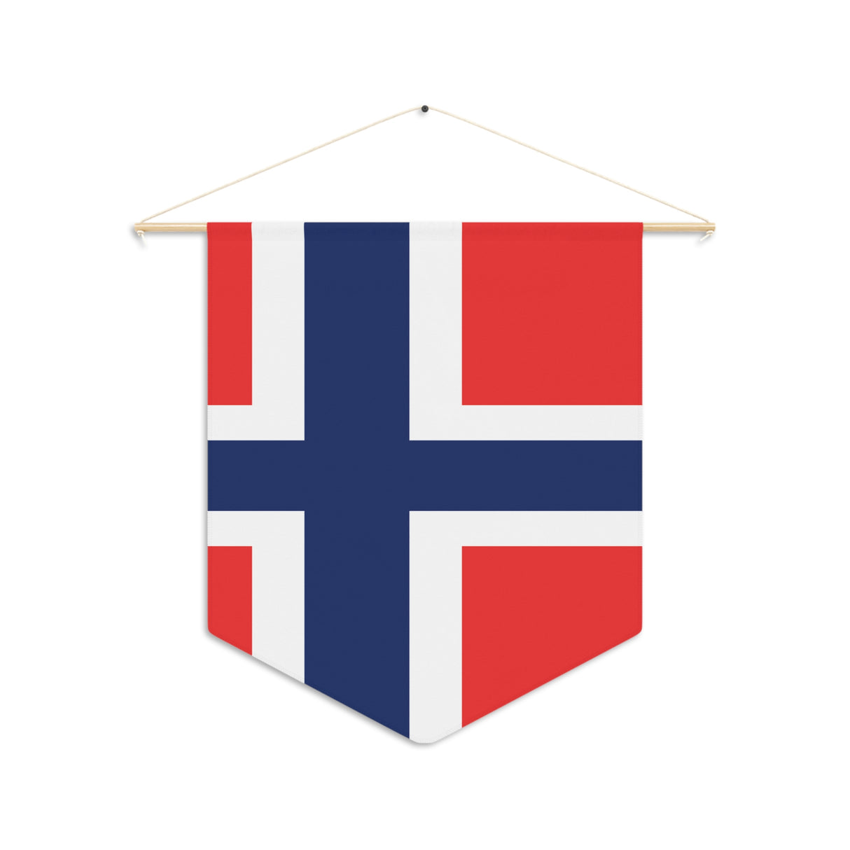 Fanion Drapeau du Svalbard et de Jan Mayen à suspendre en polyester