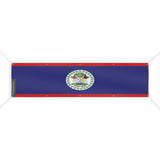 Grand drapeau belize polyester résistant usage extérieur