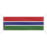 Grand drapeau gambie en polyester résistant aux intempéries