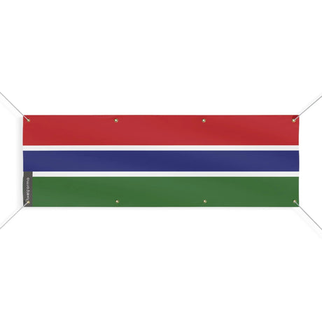 Grand drapeau gambie en polyester résistant aux intempéries