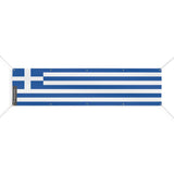 Grand drapeau grèce polyester résistant aux intempéries