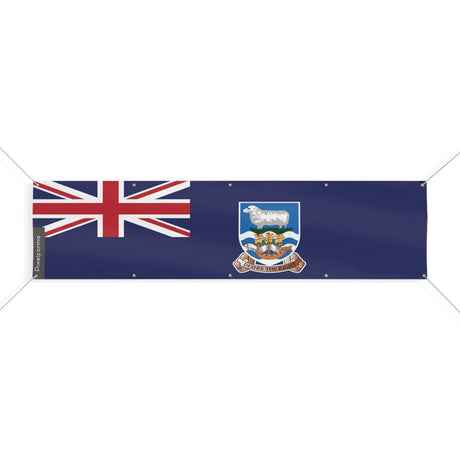 Grand drapeau îles malouines polyester résistant aux intempéries