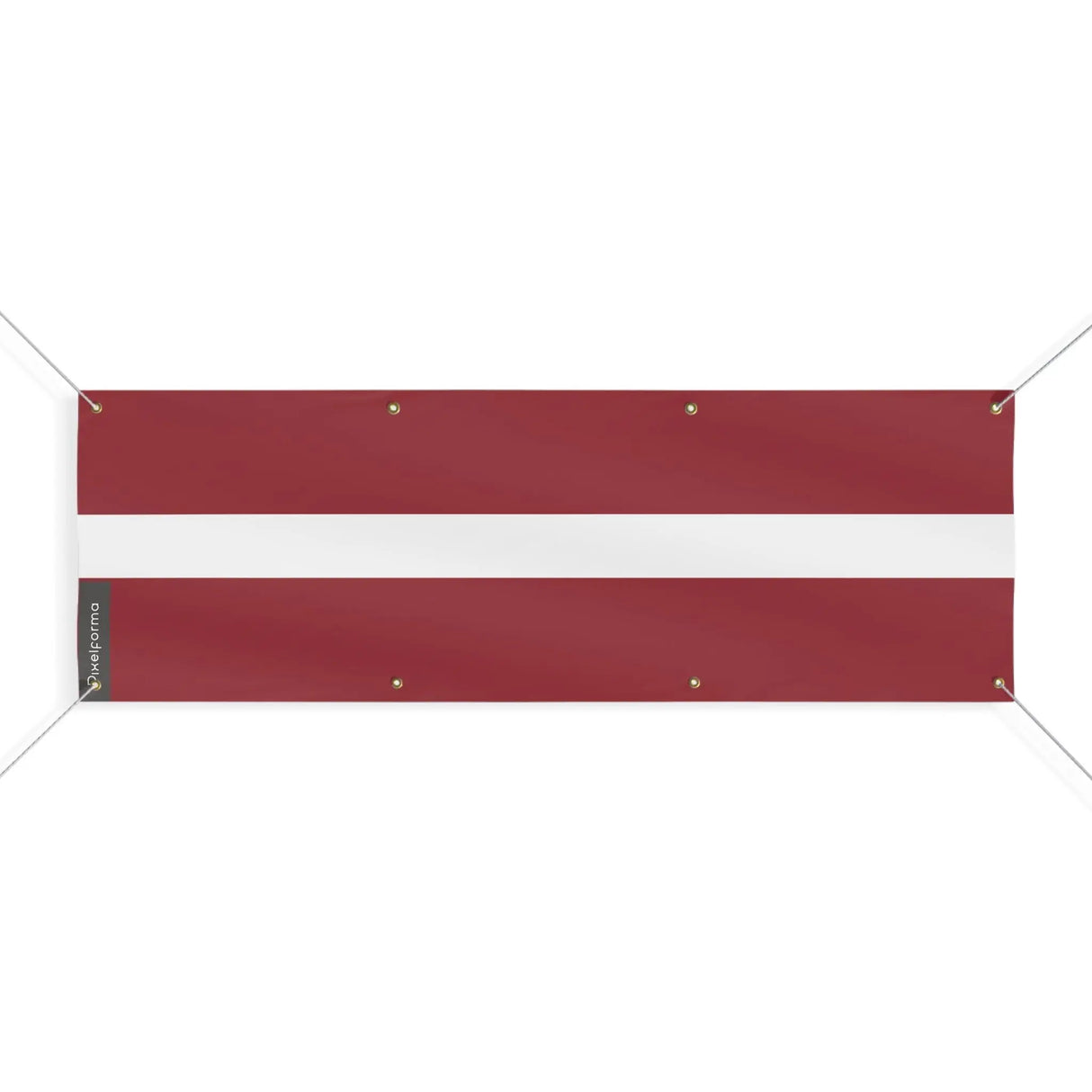 Grand drapeau lettonie polyester résistant aux intempéries