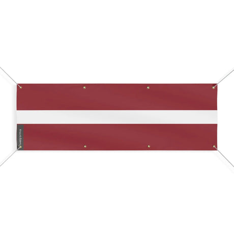 Grand drapeau lettonie polyester résistant aux intempéries