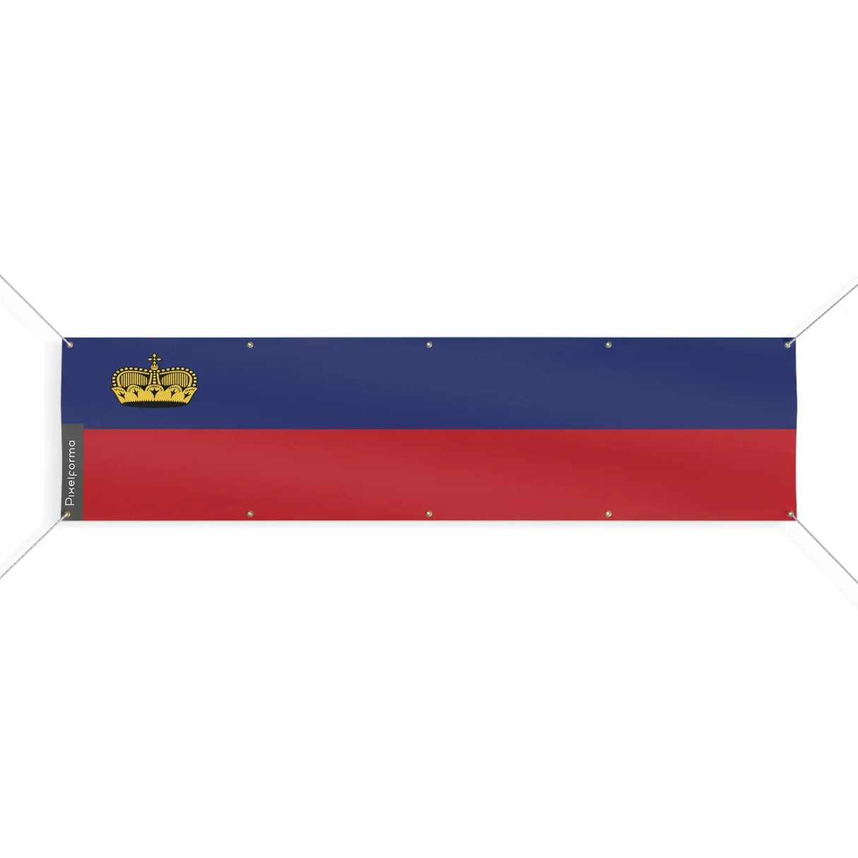 Grand drapeau liechtenstein polyester résistant intempéries