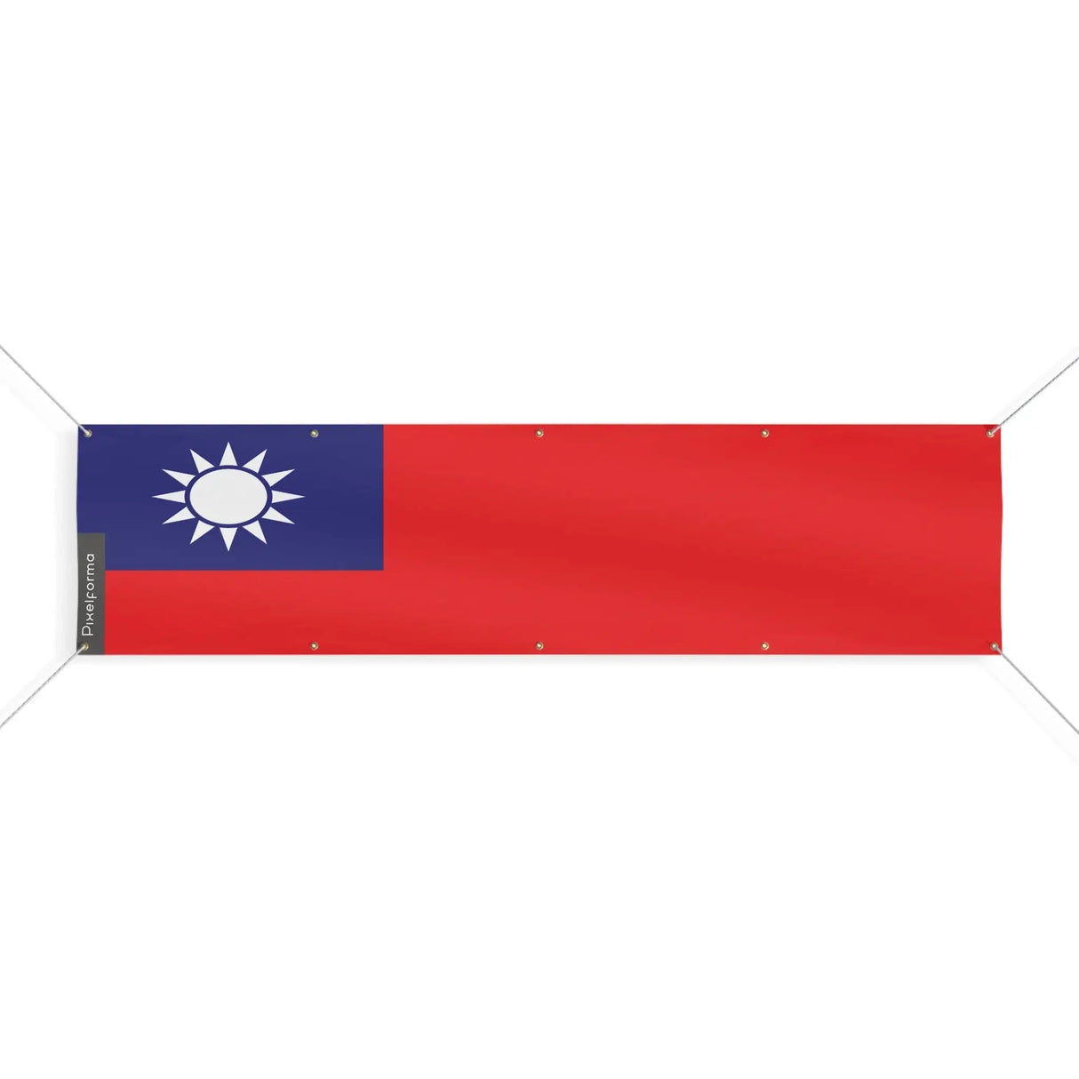 Grand drapeau taïwan en polyester résistant aux intempéries