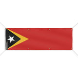 Grand drapeau timor oriental polyester résistant aux intempéries