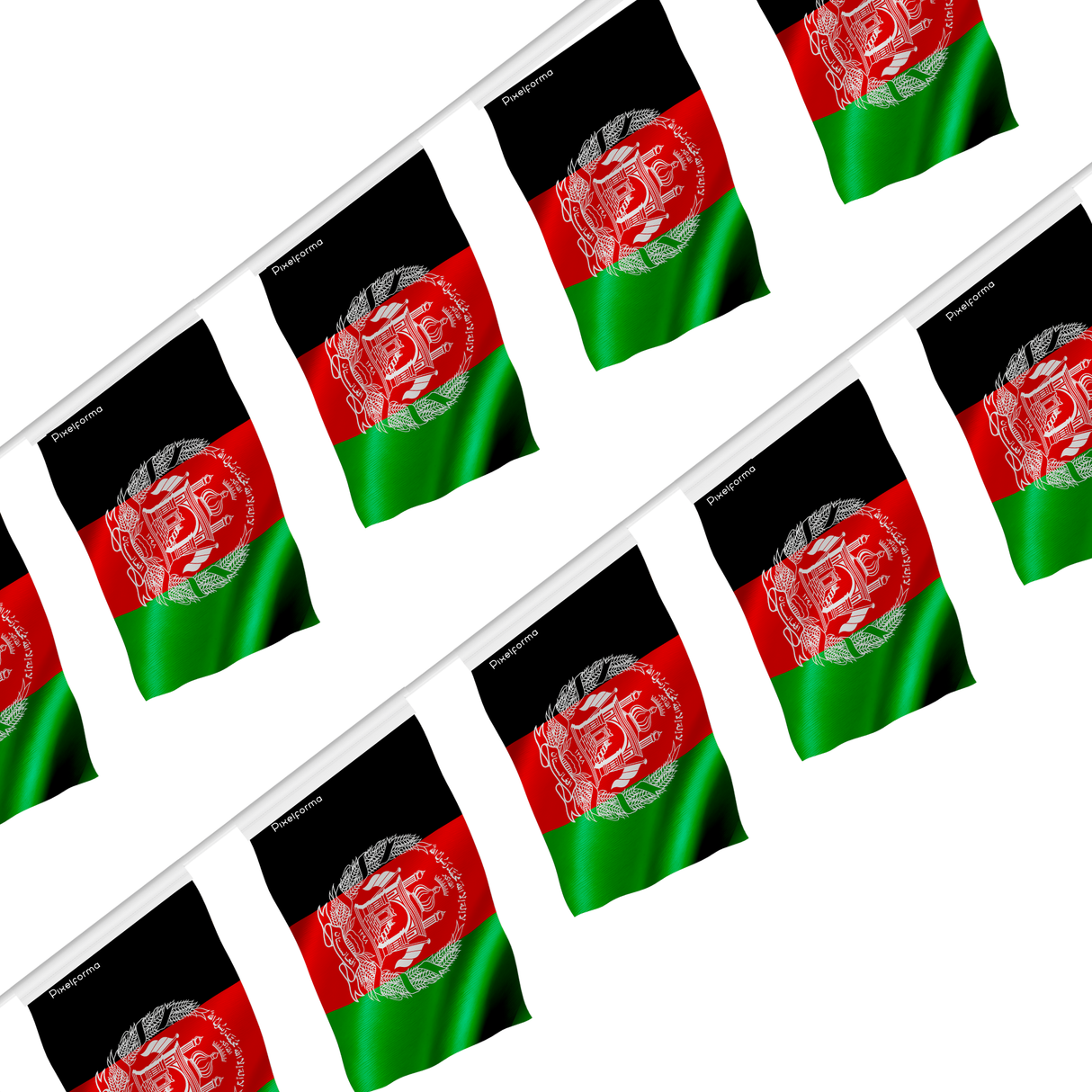 Guirlande drapeau afghanistan - pixelforma