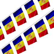 Guirlande drapeau andorre en polyester à suspendre