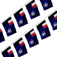 Guirlande drapeau antarctique française en polyester à suspendre