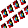 Guirlande drapeau antigua-et-barbuda en polyester à accrocher